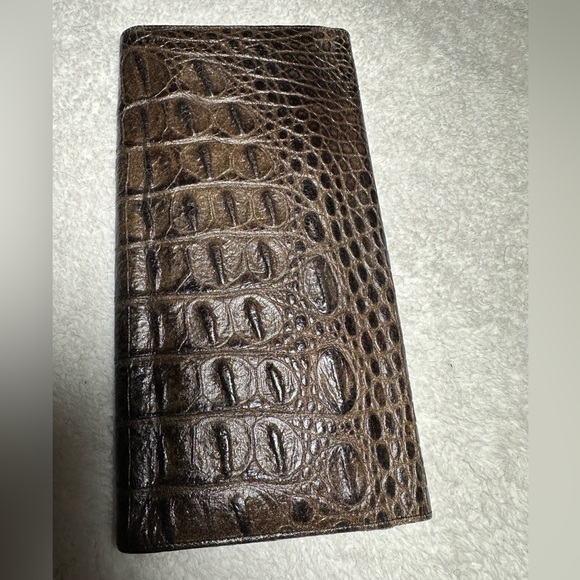 Veari Leather clutch - Dark Brown - Picture 2 of 9